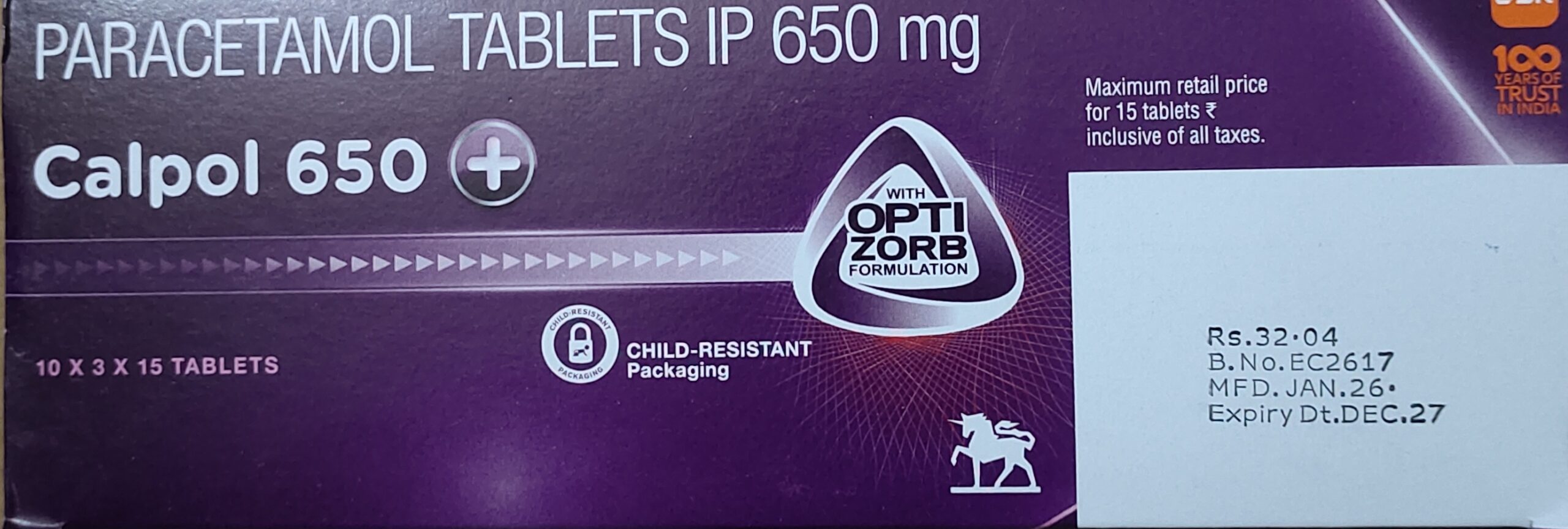 CALPOL 650 TABLET - Image 3